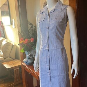 NWT northern reflections size small Sleeveless Blue Striped Dress